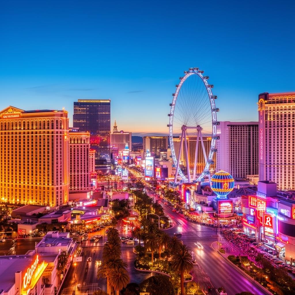 Las Vegas, USA corporate business district