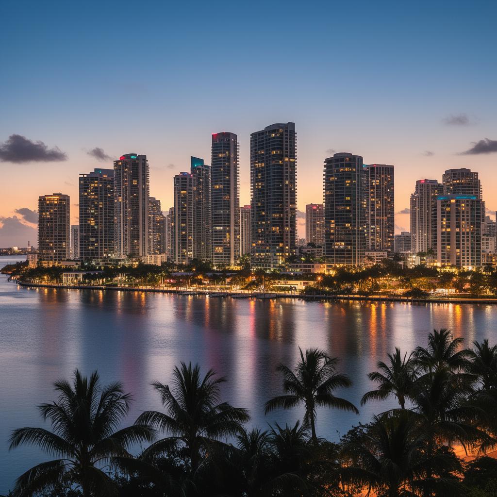 Miami, USA corporate business district